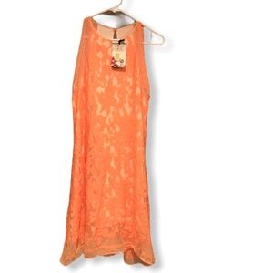 NWT Chelsea and violet peach dress M beautiful
